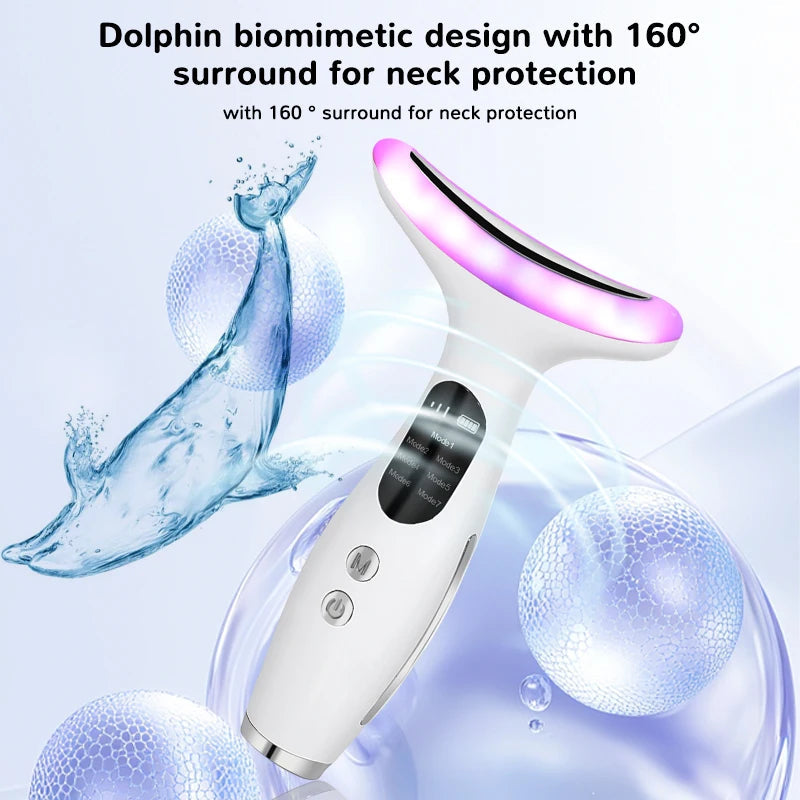 7Color Neck Face Massager Facial Massager Tool for Skin Care at