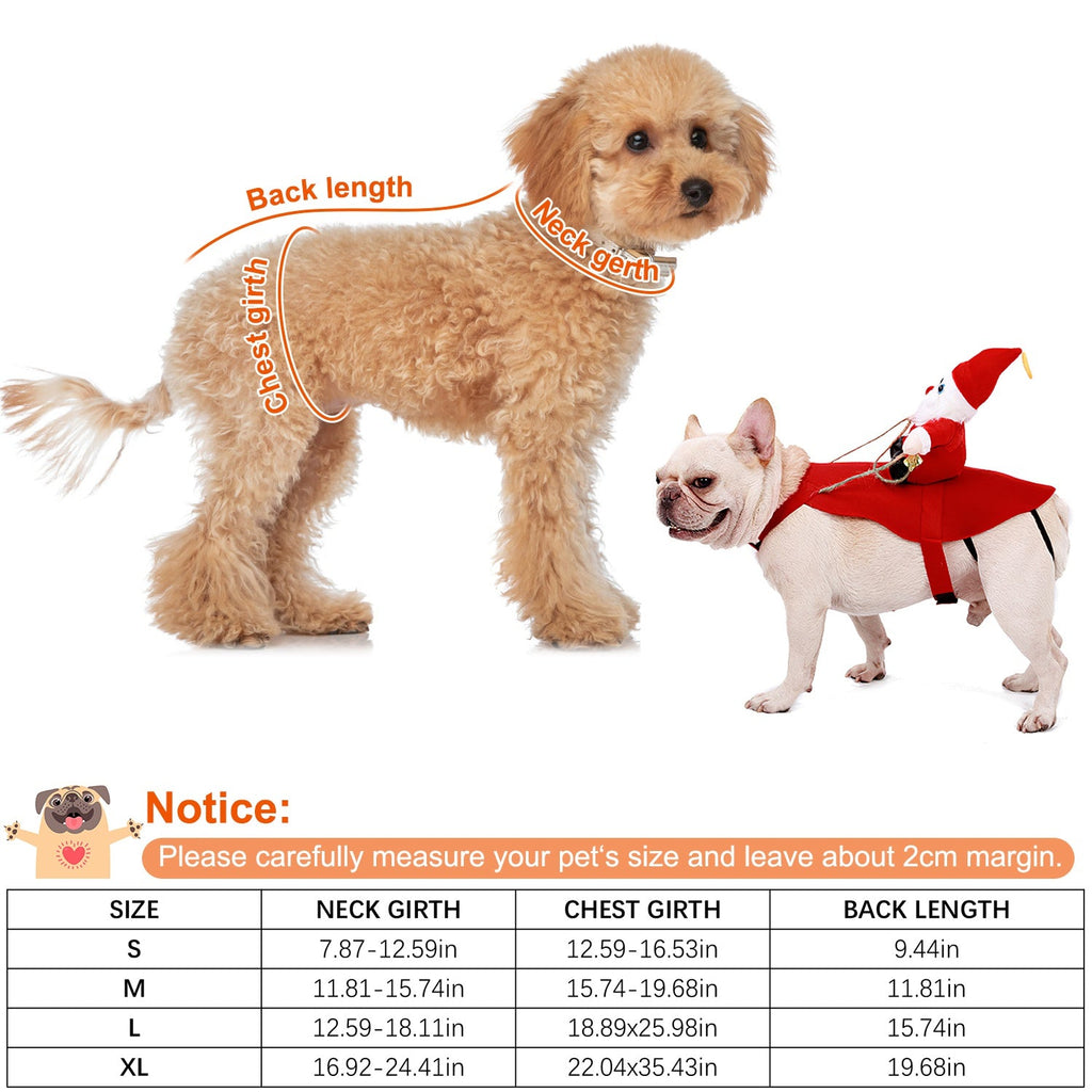 S-M-L-XL Options -- 1Pc Pet Christmas Costumes Red Winter Coat For Dog