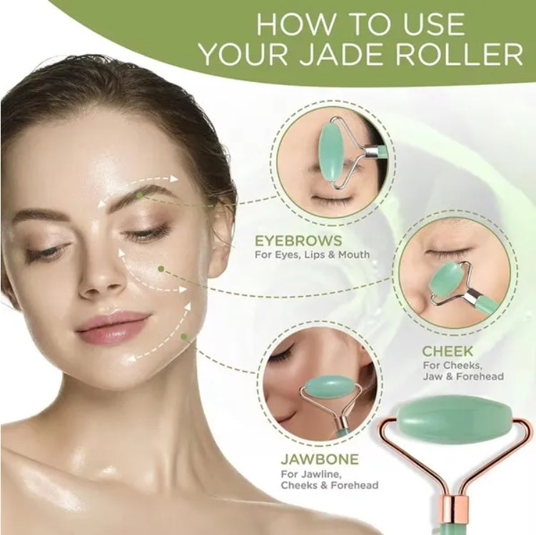 Gua Sha Board 2PCS Massage Stone For Facial Body Skincare Roller
