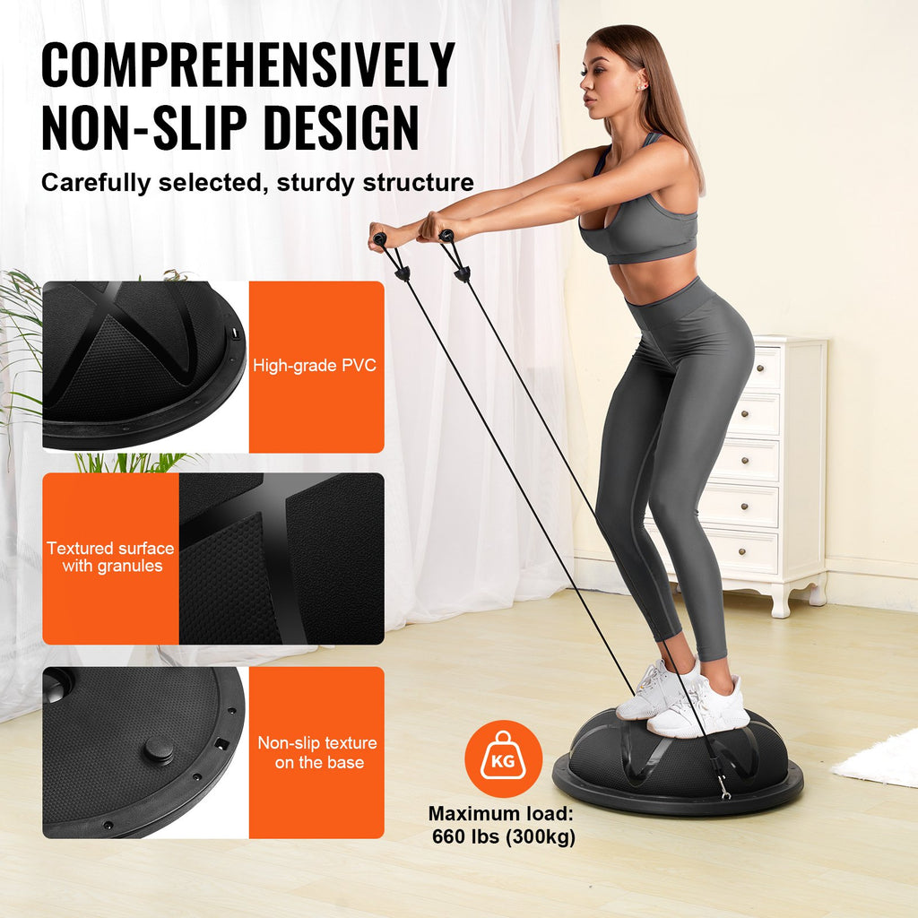 Half Exercise Ball Trainer, 23 inch Balance Ball Trainer, 660 lbs