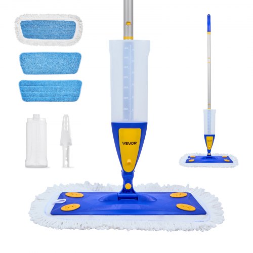 Spray Mop, with 3 Washable Pads for Dry and Wet Floor Cleaning & an
