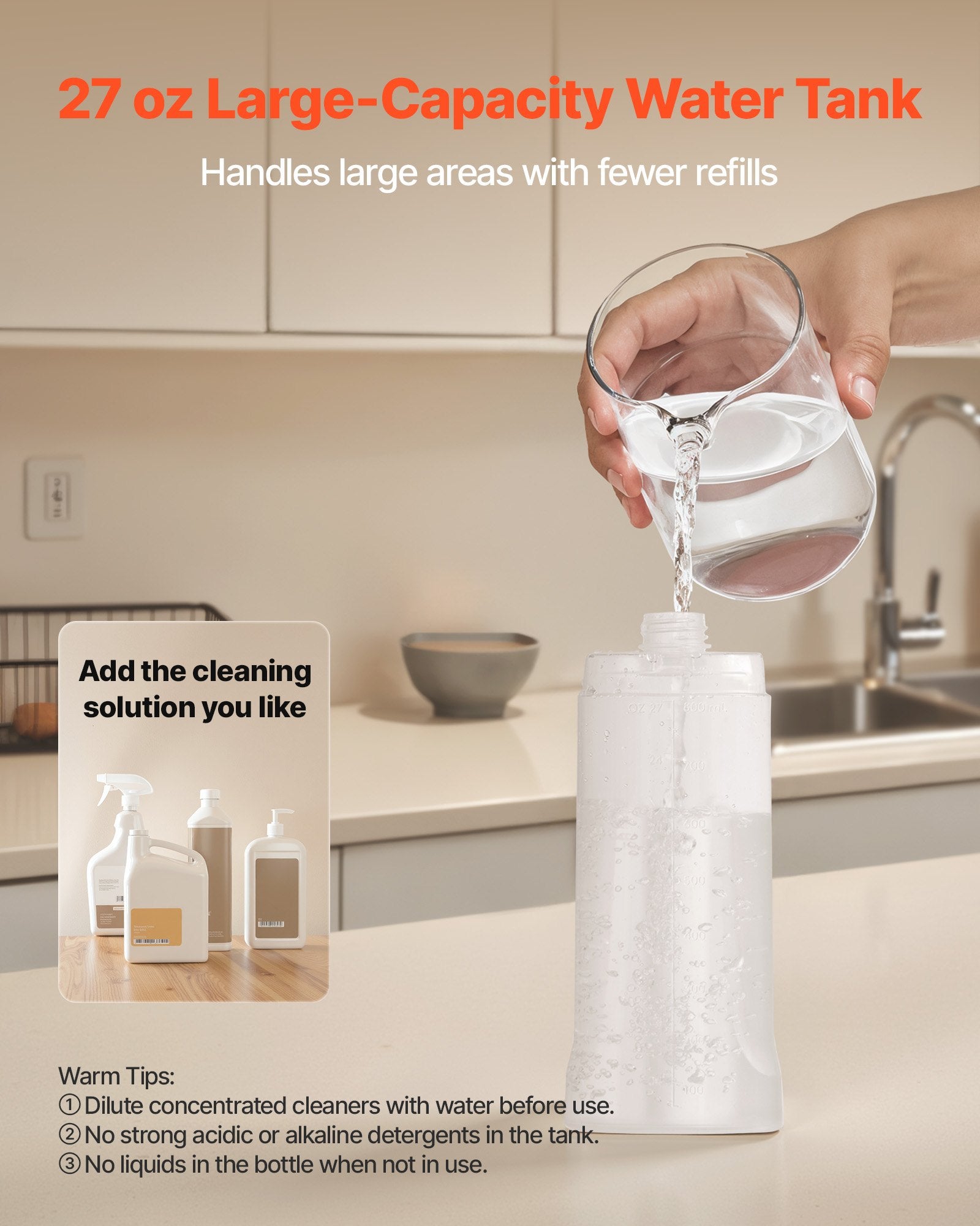 Spray Mop, with 3 Washable Pads for Dry and Wet Floor Cleaning & an