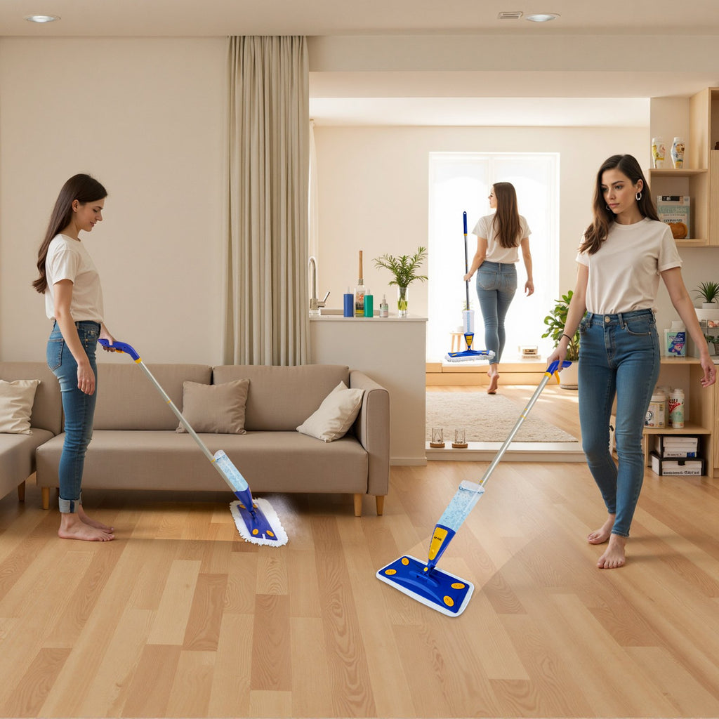 Spray Mop, with 3 Washable Pads for Dry and Wet Floor Cleaning & an
