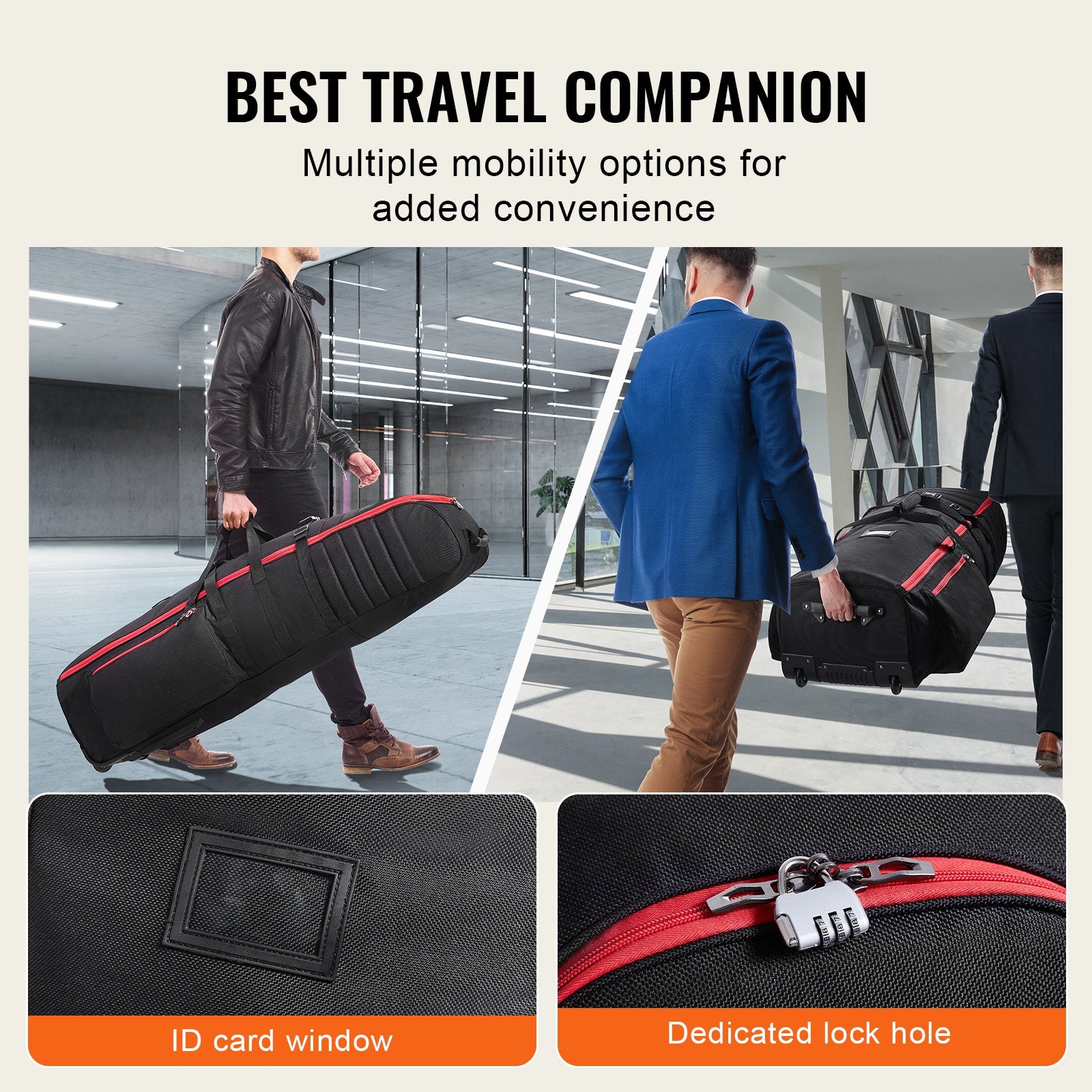 Golf Travel Bag, Outdoors Soft-Sided Golf Travel Cover, Heavy Duty