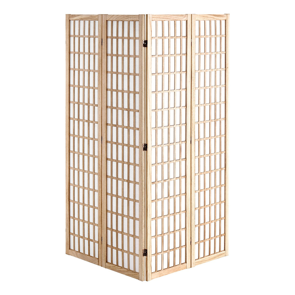Room Divider, 4 Panel Japanese Room Divider, Folding Privacy Screen